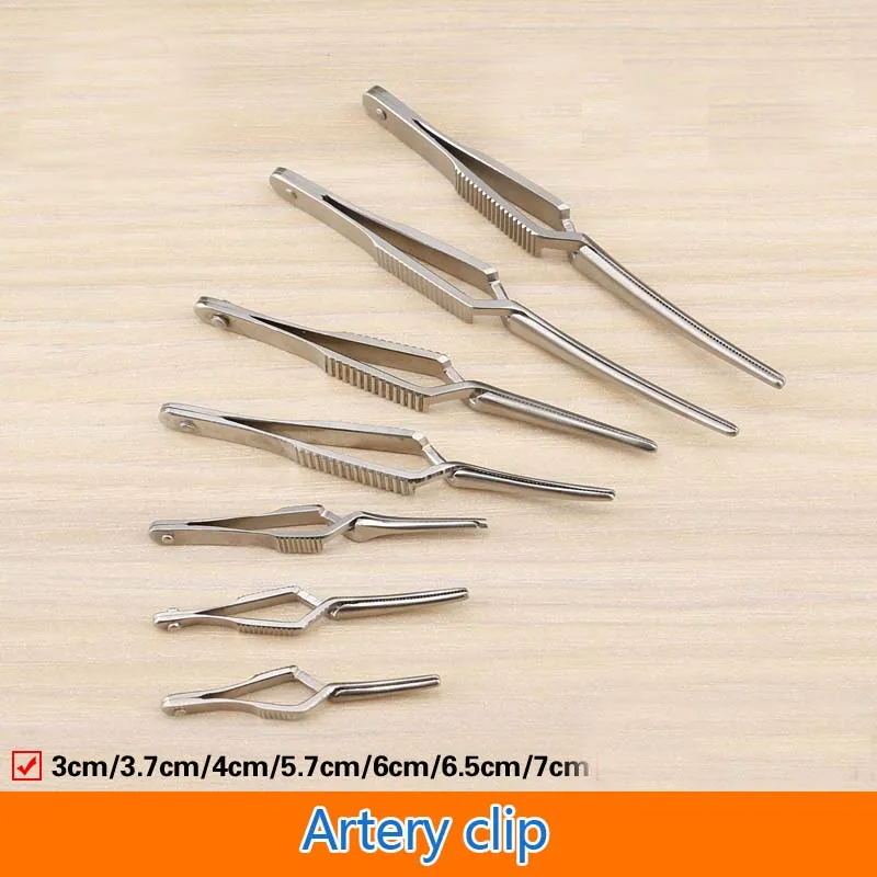 Stainless-steel-Arterial-venous-clamping-micro-device-clip-down-device-temporary-blocking-clip-hemostasis-artery-hemostat
