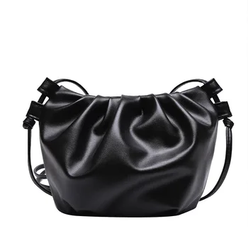 

2020 Shoulder Leather Women's Handbags White Small Dumplings Fashino Trend Ladies Handbags Crossbody Bag