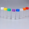 10Pcs 5ml Plastic Graduated Cryovial Plastic Test Tube Freezing Tube Cold Storage Tube with Screw Cap 8 color can be choose ► Photo 3/6