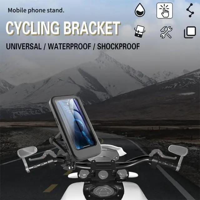 Riding Universal Waterproof Bracket Shockproof Riding 360 Degree Rotation Bike Phone Stand Phone Holder Case 1
