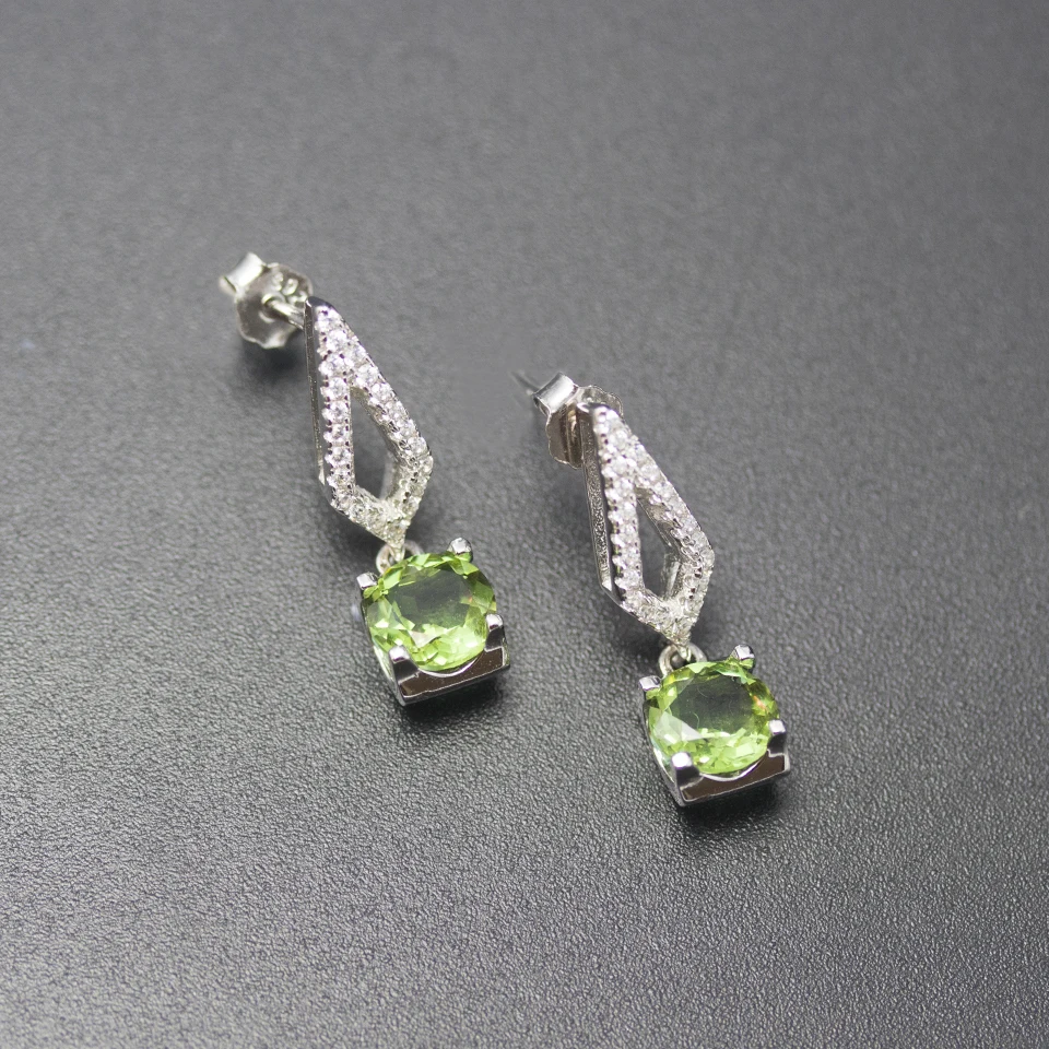 Earrings Bolai, меняющий цвет, ювелирный набор, сережки-подвески из серебра 925 пробы, кольцо, драгоценный камень, женский классический стиль - Цвет камня: Earrings
