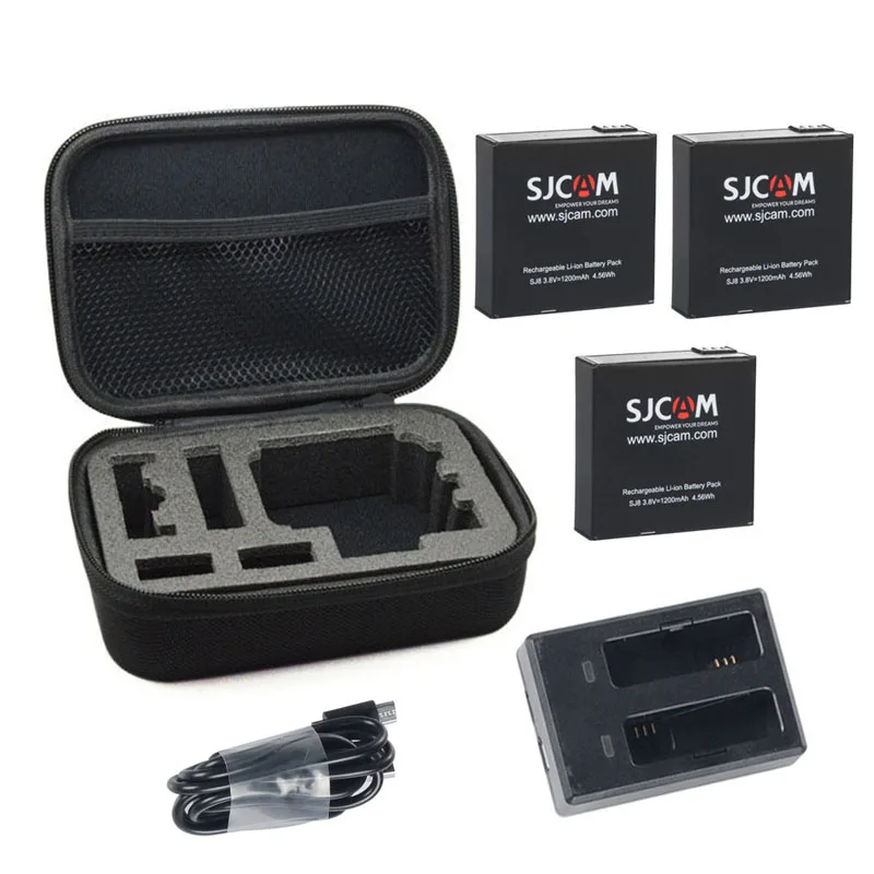 SJ8 PRO battery 3+bag+charger