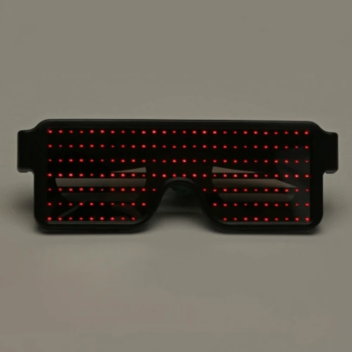 8 моделей светодиодный вечерние очки светодиодный Очки с цветной зарядкой футуристическая защита для глаз плоская оправа зеркальная 5 цветов - Испускаемый цвет: Красный