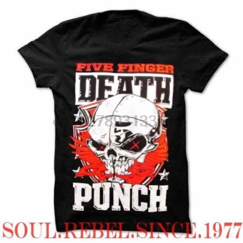 FIVE FINGER DEATH PUNCH панк рок тяжелый металл Мужские размеры футболка | Мужская одежда