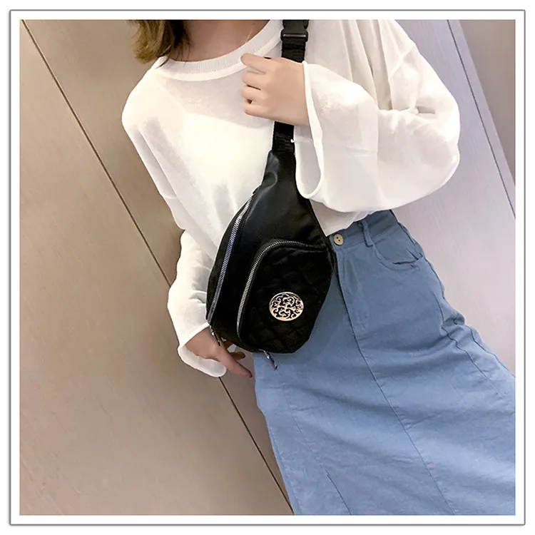 JIULIN Women new trendy Korean version broadband one shoulder bag fashion foreign gas rhomboid chest bag