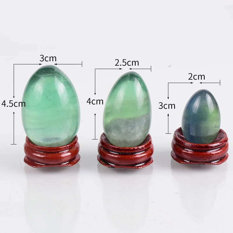 

Fluorite Yoni Egg Natural Stone Massage Set Undrill Crystal Ball Vaginal detox Training Your Pelvic Floor Kegel Yoga Exercise