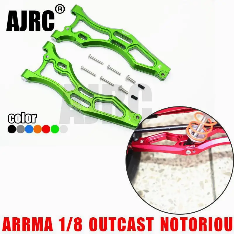 

ARRMA 1/8 OUTCAST NOTORIOUS TALION 6S Aluminum alloy front lower A arm Metal front lower arm ARRMA AR330219