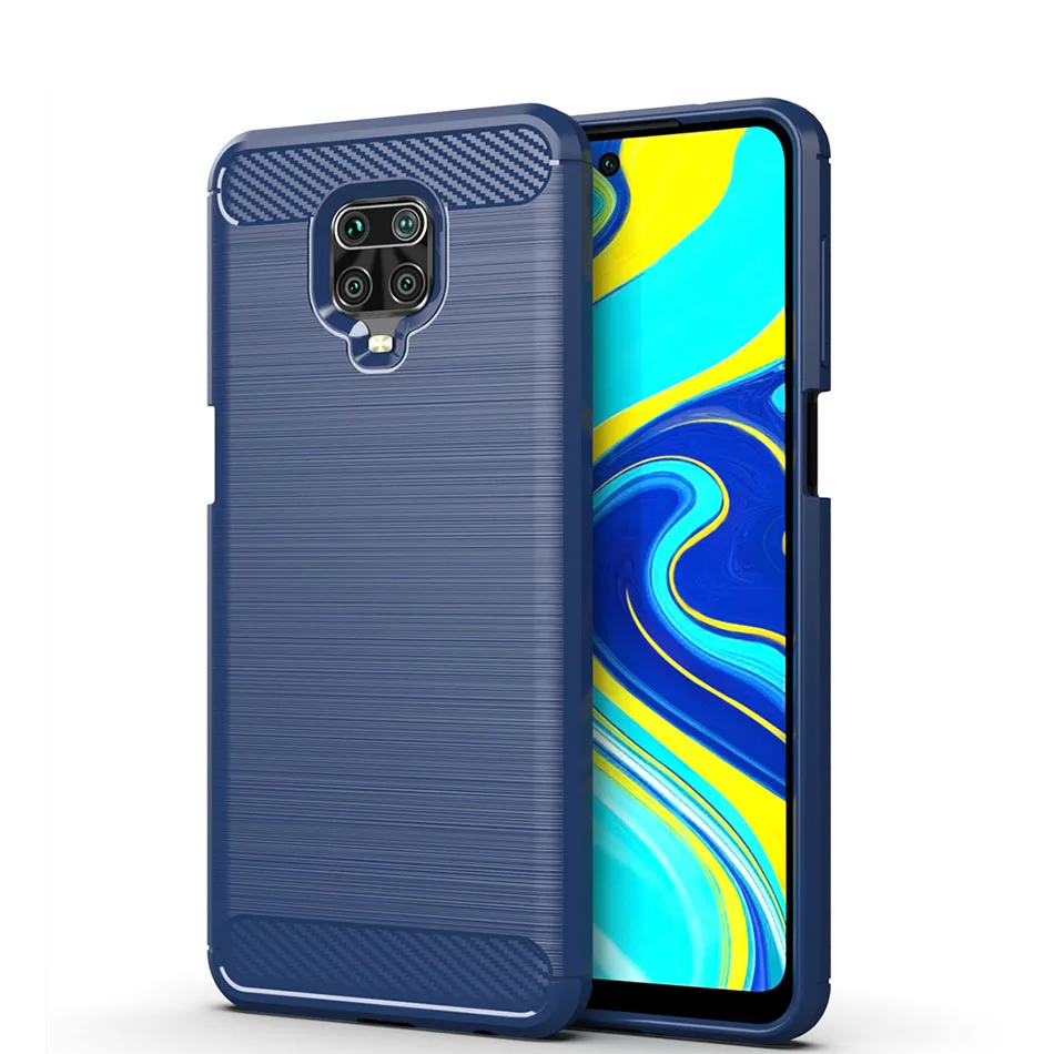 Whyes Soft Silicone Case For Xiaomi Redmi Note 9 Pro Max Note 9 Carbon Fiber ShockProof TPU Cover For Xiaomi Redmi Note 9S Case xiaomi leather case cover