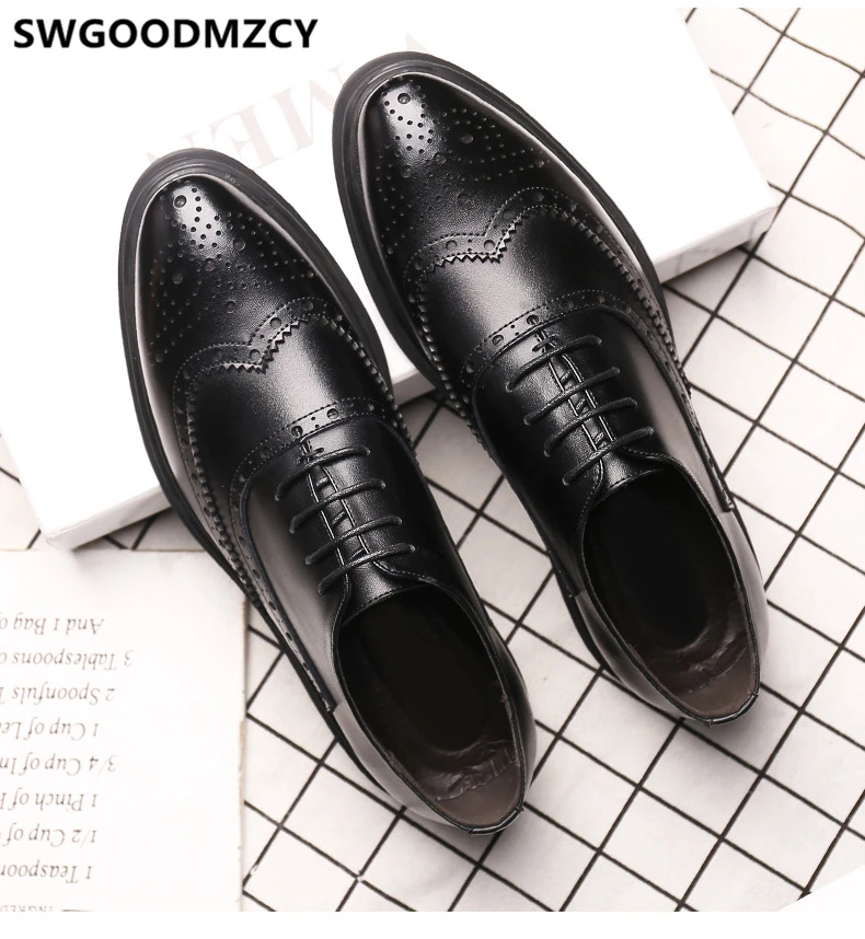 brogues leather shoes men wedding shoes men italian men dress shoes zapatos oxford hombre sapato social masculino sepatu pria