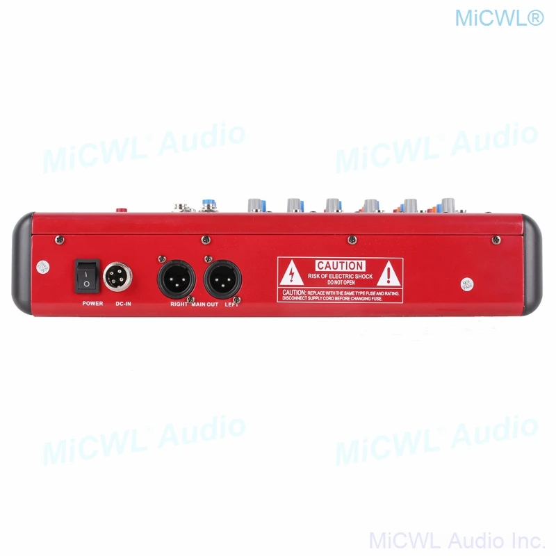 EFX6 6 Channel Bluetooth Sound Mixing Mixer Red