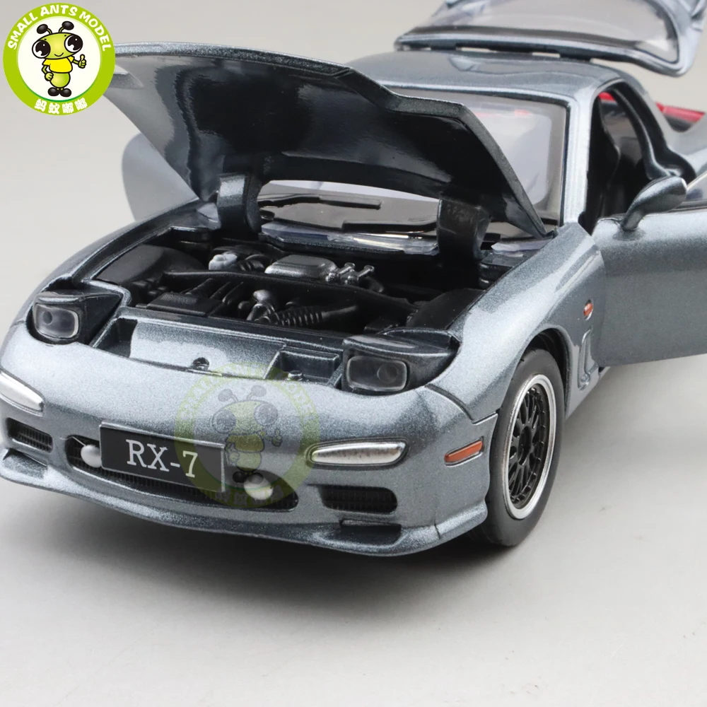 1/32 JACKIEKIM MAZDA RX-7 RX 7 литая модель автомобиля игрушки для детей Детское звуковое освещение подарки