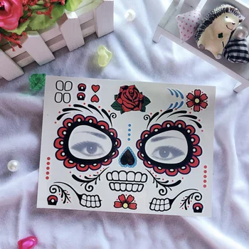 

8 Pcs Stylish Fashion Face Tattoo Stickers Waterproof Stickers Paper Stickers for Home Halloween Cosplay Holiday