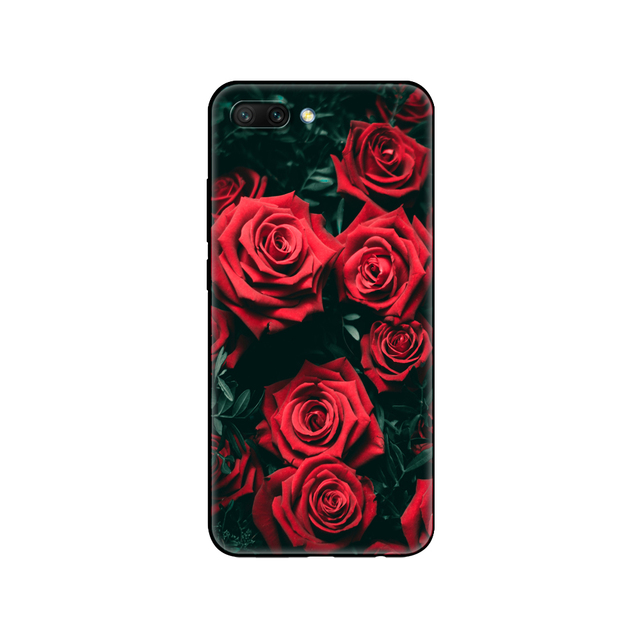 honor 10 case soft silicon tpu back phone cover for huawei honor 10 Case Etui protective printing coque black tpu case