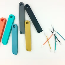 1 шт./кор. многоразовые ватный тампон для чистки ушей силиконовые моющиеся макияж тампоны палочки мягкий гибкий Make Up набор инструментов для дропшиппинг