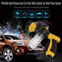 Авто Пены Водяной опрыскиватель автомобиля Портативный высокое Давление Автомойка распылитель воды домашний вспененный опрыскиватель черный+ желтый