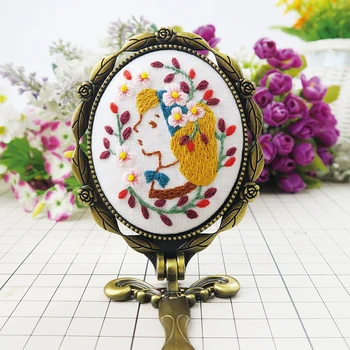 

Embroidery Mirror Kits Needlework Cross Stitch Sewing Quilting Handmade Crafts Collapsible Mini Mirror