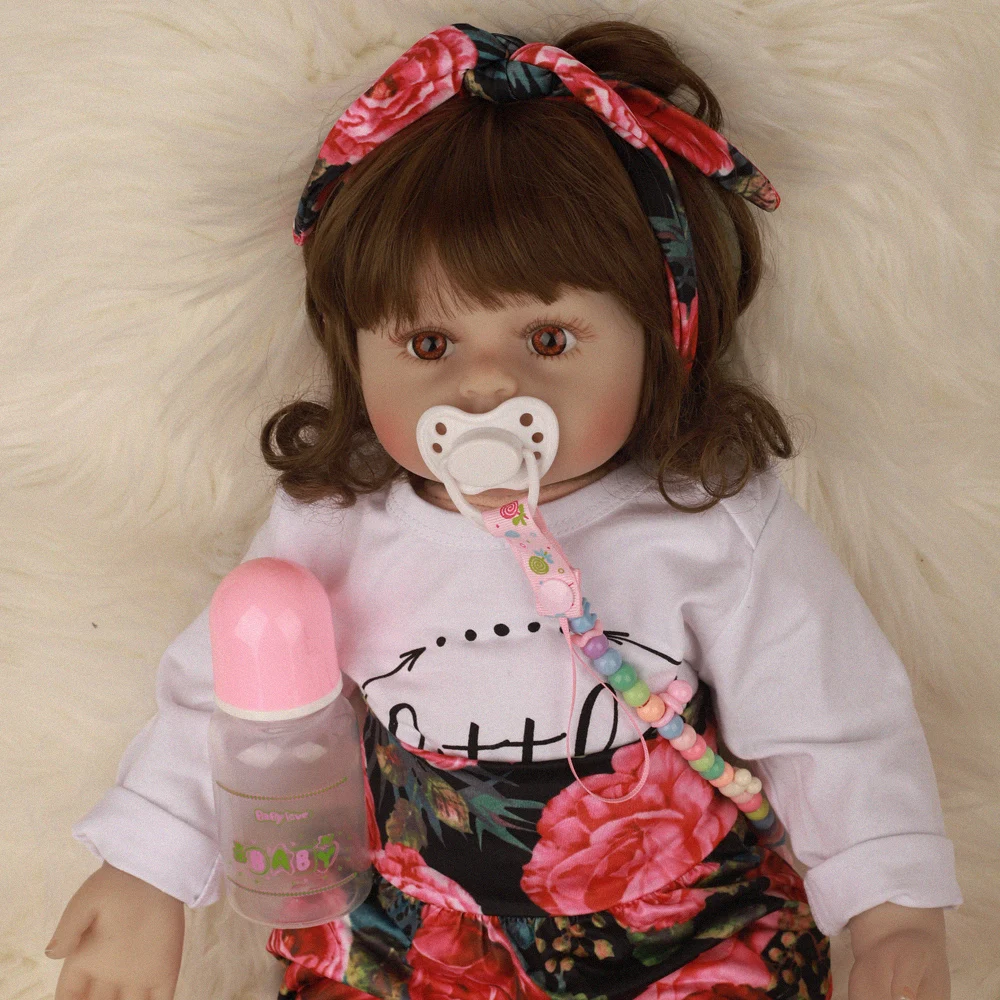2" прекрасный дизайн Bebe Reborn Baby Doll Мягкие силиконовые реалистичные тканевые куклы модные игрушки для подарок на день рождения праздник 60 см