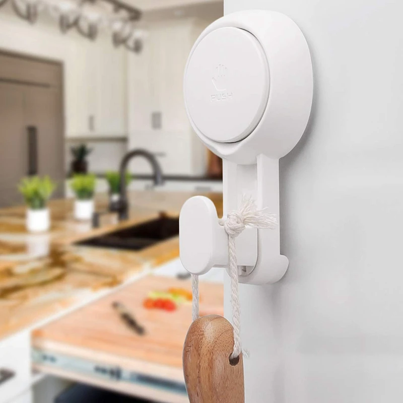 Suction Cup Hooks NO-Drilling and Removable To Install Vacuum Suction Cup Heavy Duty Max Hold 11Lbs Waterproof Holder for Towel