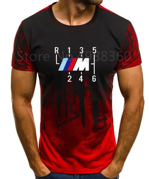 

2019 Brand Summer top Motorsport Men M Series M2 M3 M5 Car Joystick Design Casual hip hop T-Shirt M Power t-shirt