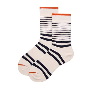 

Unisex Mens Women Printing Stripe Mid Tube Retro Cotton Socks Fashion Thicken Hip Hop Street Skateboard Basket ball Socks Y11.25