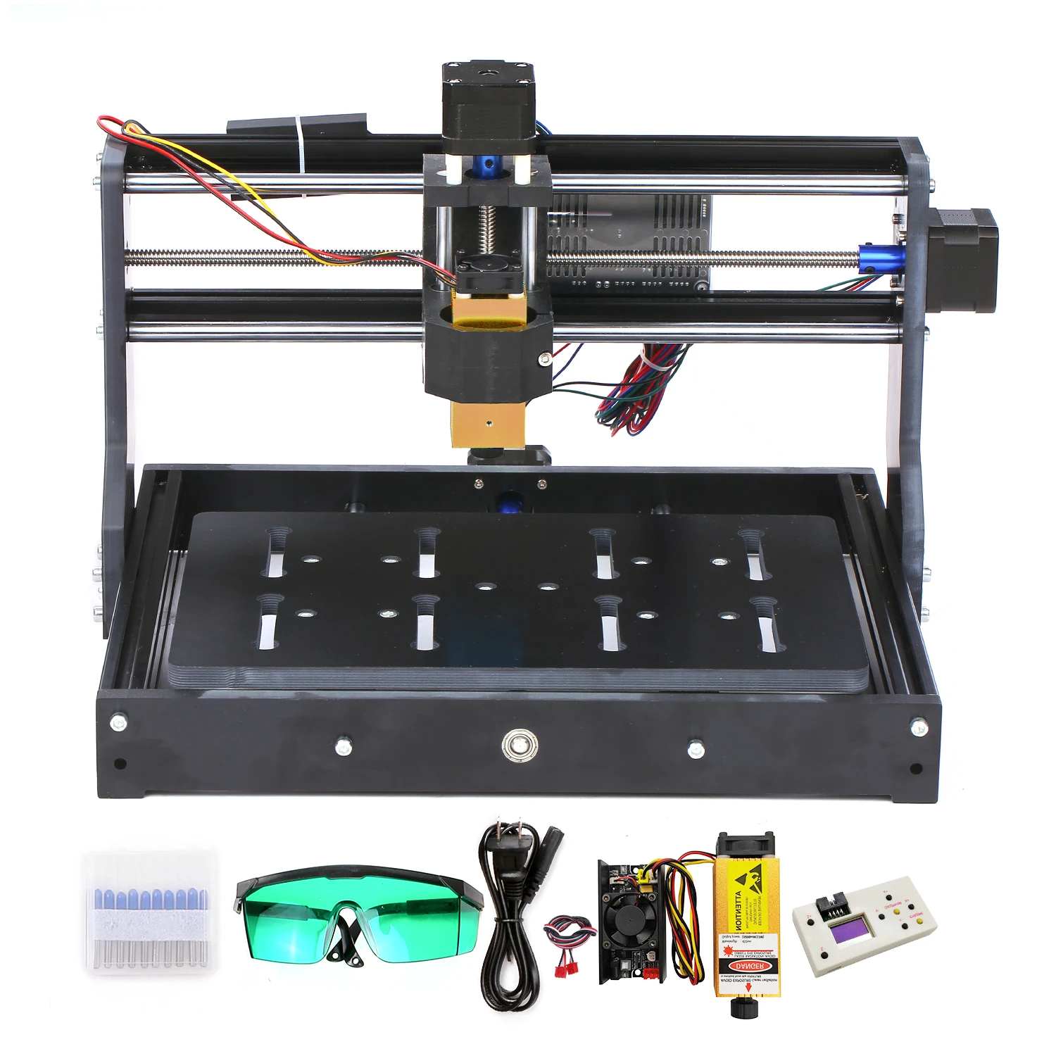 10 шт. CNC3020 Мини DIY фрезерный станок с ЧПУ комплект мощный фрезерный станок GRBL контроль лазерный гравер гравировальный станок ER11 Шпиндельный патрон