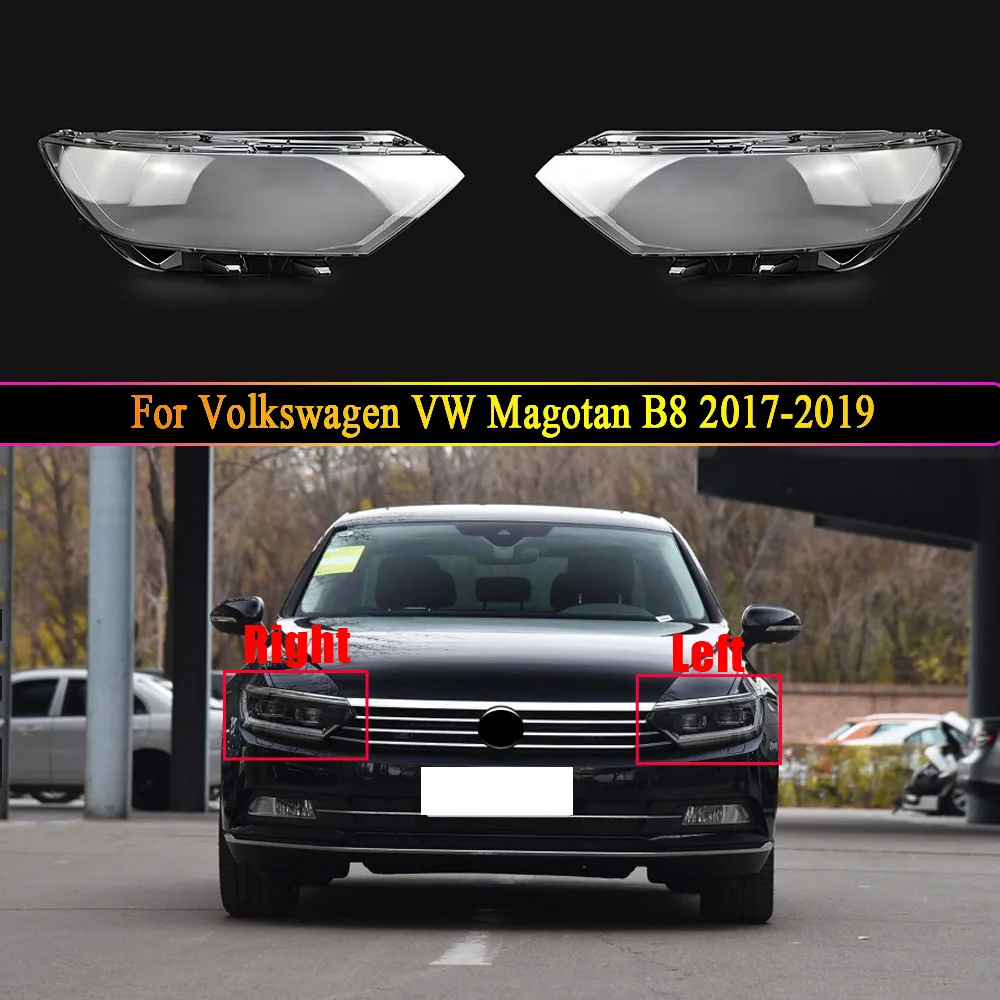 Headlamp Lens For Volkswagen VW New Magotan 2017 2018  2019 Car Front Headlight Clear Auto Shell Cover Transparent