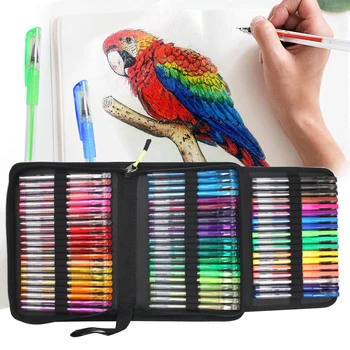 

60pcs Gel Pens and 60pcs Refills Set for Coloring Books Artist Colored Gel Marker Pens Set for Drawing Writing UD88