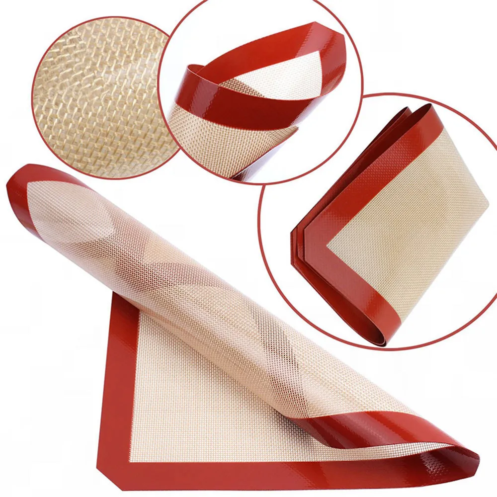 Newest Silicone Baking Mats Non Stick Baking Microwavable Sheet Liner Pads Kitchen Tools for Bread Cookie Macaroon Biscuits