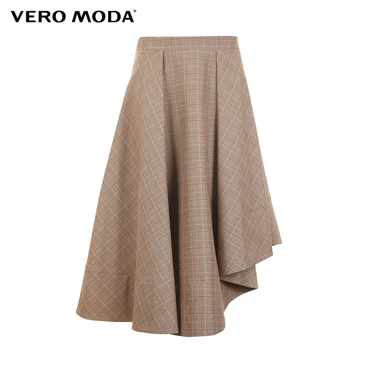 Vero Moda Women's Vintage Plaid Asymmetrical Hemline Skirt | 319116527
