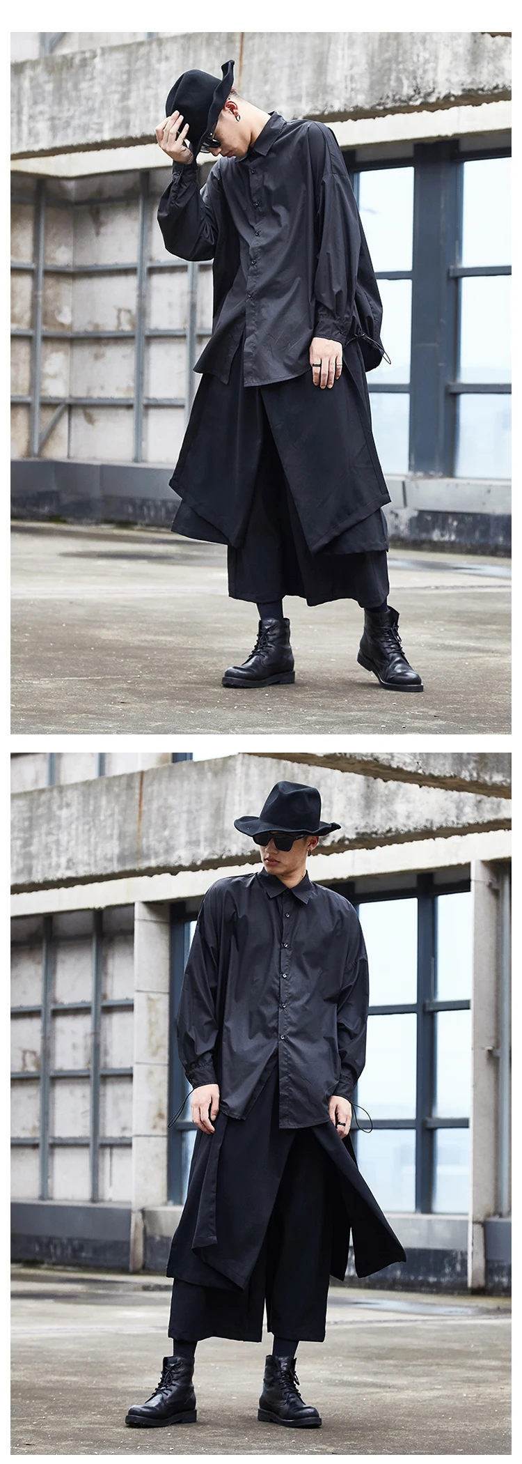 Японский Yohji стиль для мужчин Ovversize темное платье брюки эластичный пояс свободные Оуэн Готический Повседневная Верхняя одежда модные Гарун брюки