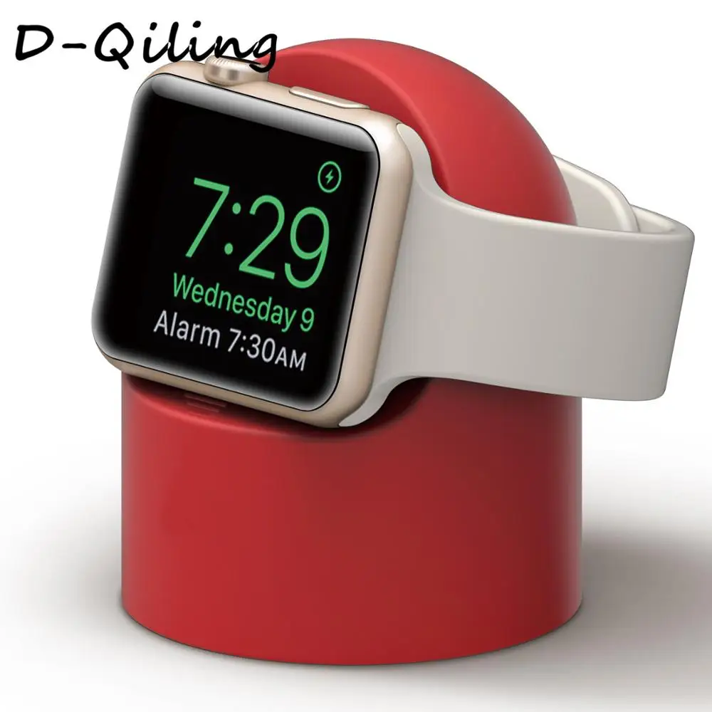 Подставка для apple watch iWatch 42 мм 38 мм 44 мм 40 мм аксессуары для часов apple watch 5 4 3 2 1 держатель станции Черный Белый - Цвет: Red