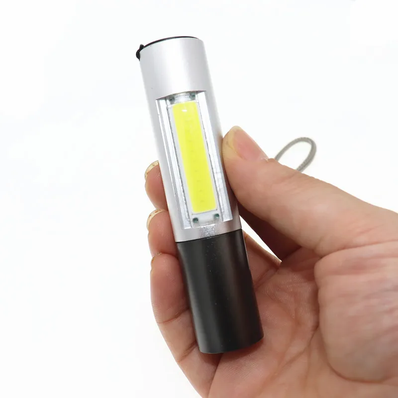 Мини USB фонарь с зумом с перезаряжаемым аккумулятором 3 режима освещения COB+ XPE светодиодный водонепроницаемый портативный используется для кемпинга, езды на велосипеде, работы и т. д