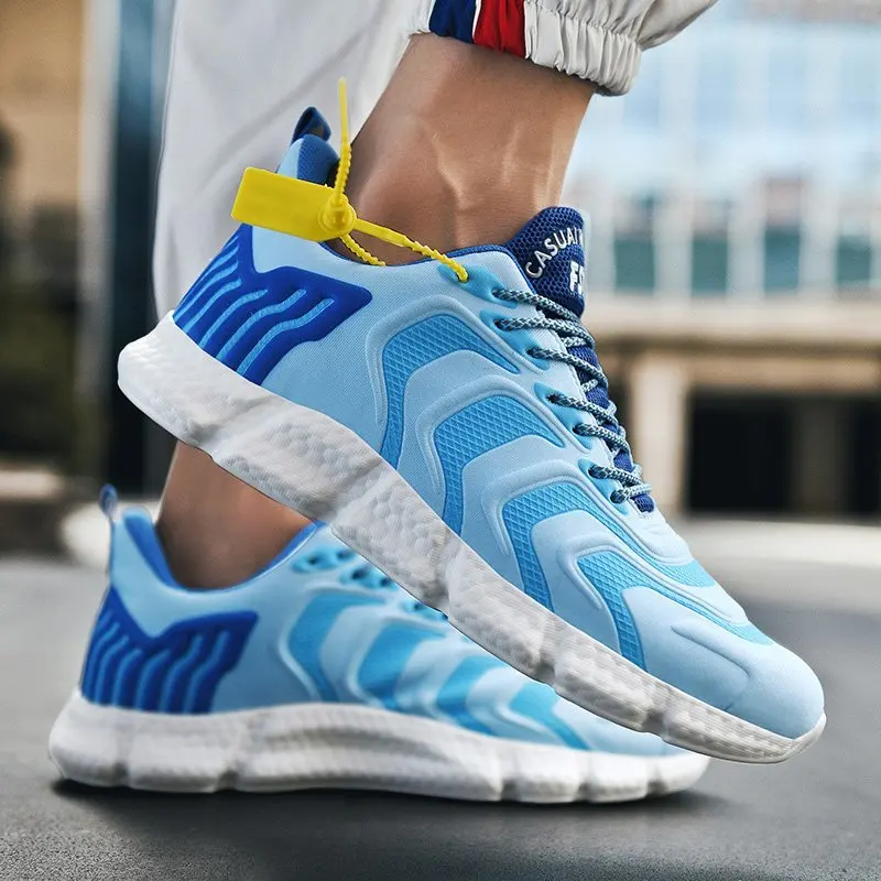 

2020 autumn new products men's breathable mesh men's shoes popcorn casual sneakers Reflective Running Shoes Men shoes Women