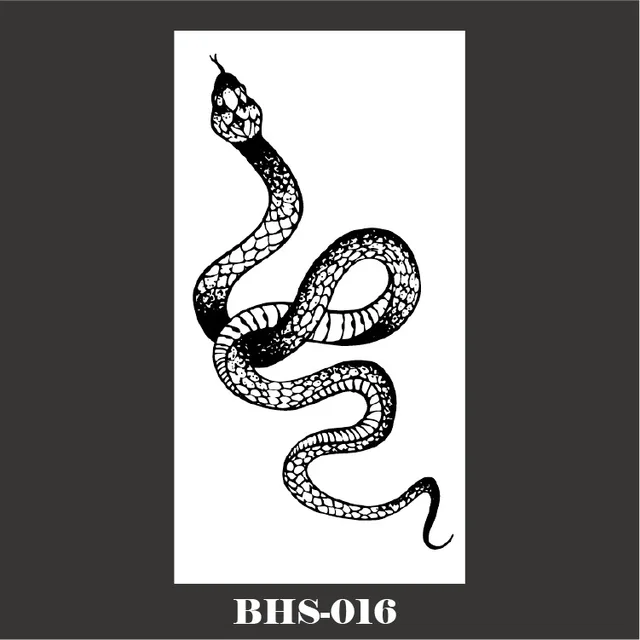 Tatuagem Temporária Cobra Serpente A Prova D'água C9955