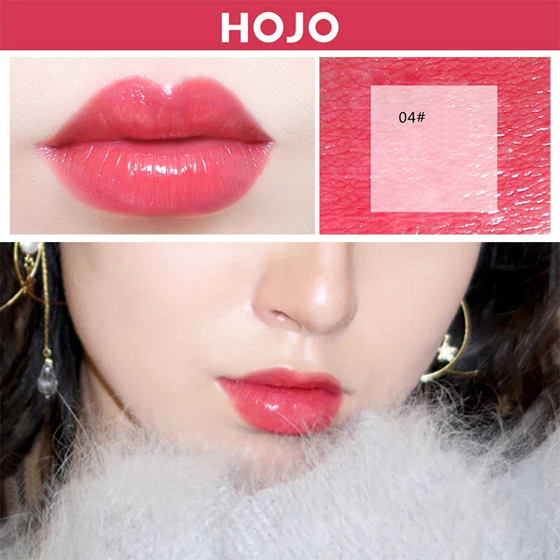 HOJO бренд шесть цветов водонепроницаемый и анти макияж Шелковый скользящий блеск для губ