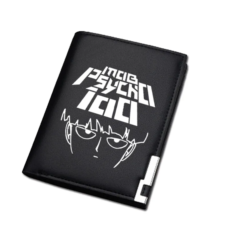 3 Mob Psycho 100 Длинный кошелек из искусственной кожи короткий кошелек унисекс ID Card Holder Женская сумочка для денег Аниме Бумажник женский клатч - Цвет: 3