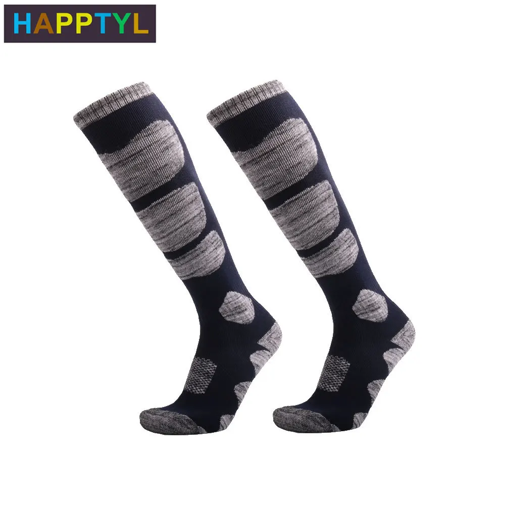 HAPPTYL 1Pair Thicken Ski Socks for Skiing, Snowboarding, Cold Weather, Winter Performance Socks