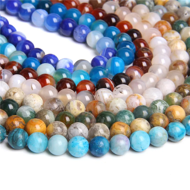 Круглые бусины Crazy Agates лазурита 6 мм 8 10 свободные для самостоятельного