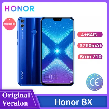

Honor 8X 6.5inch Mobile Phone 4GB+64GB Android 8.1Multiple Language Phone 20MP Octa Core Screen Fingerprint 3750mAh الهاتف الخلو