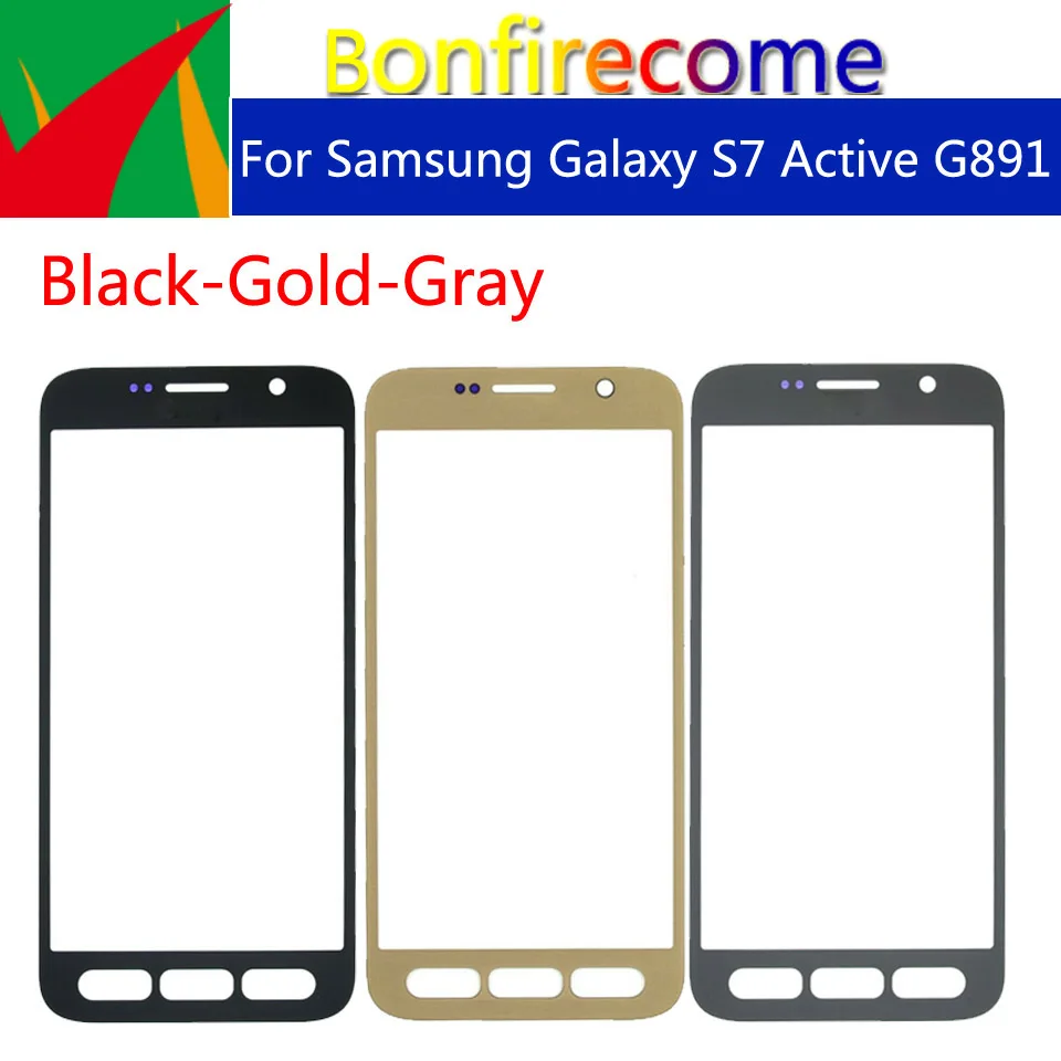 10pcs\lot Touchscreen For Samsung Galaxy S7 Active G891 SM-G891A G891A Touch Screen Front Panel Glass Lens LCD Outer 5.1&quot | Мобильные