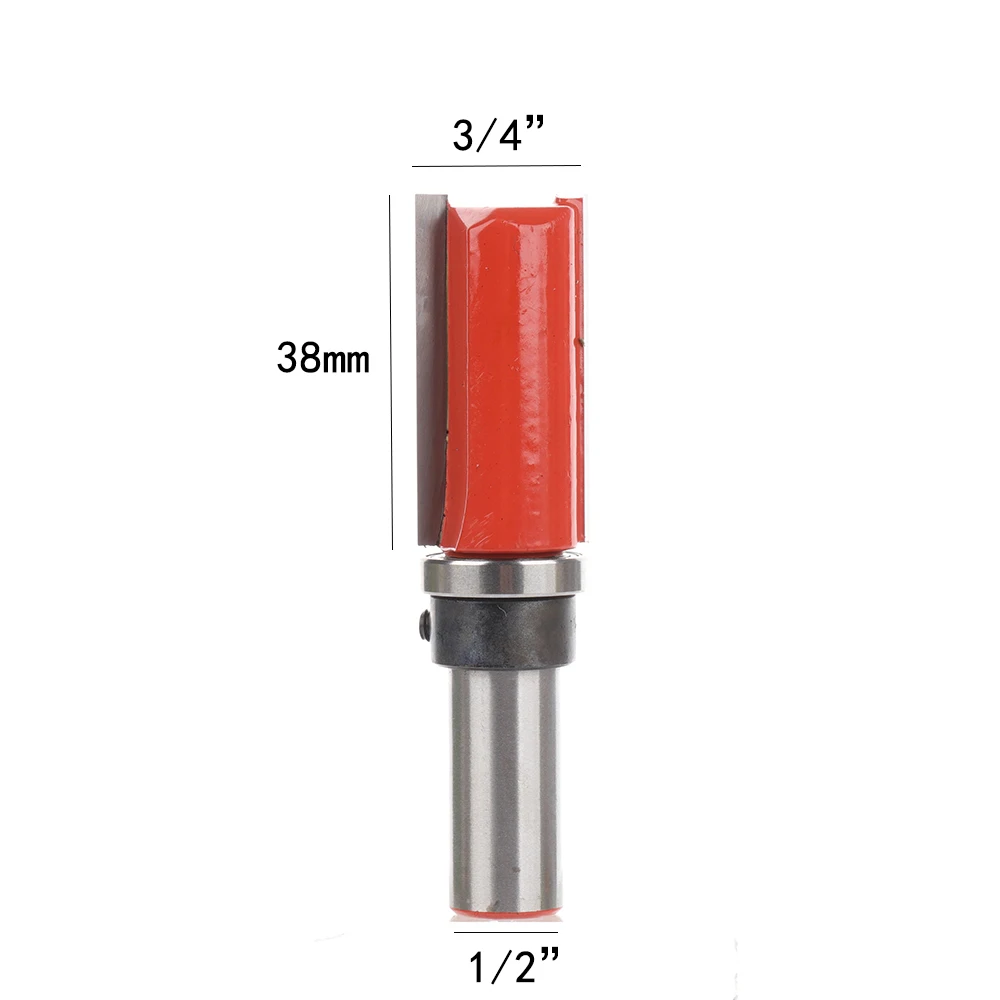 Деревообрабатывающий Резак маршрутизатор 1/2 дюйма хвостовик шаблон для промывания и подравнивания фрезы твердосплавные сверла 38 мм фрезы Маршрутизатор для полировки древесины