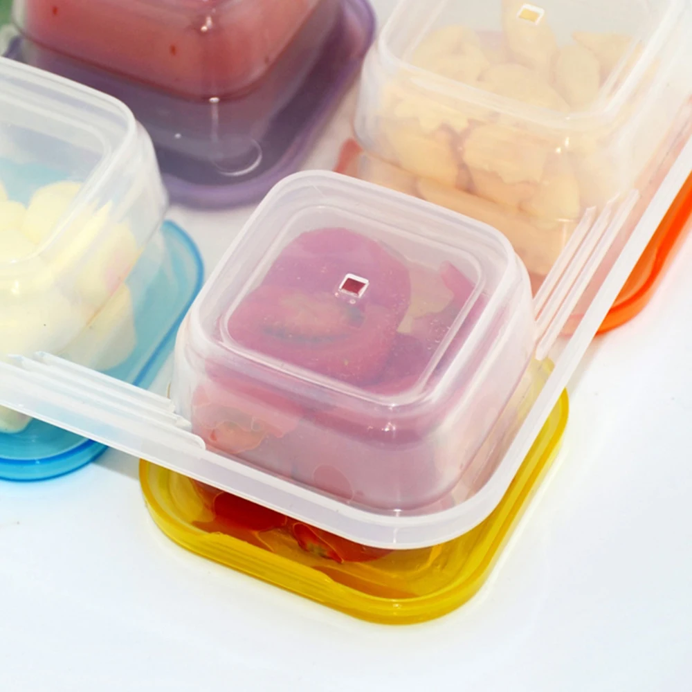 Plastic Boxes With Lids 150ml Round Mini Crisper Freezer Box Plastic  Storage Container Baby Food Refrigerator - AliExpress