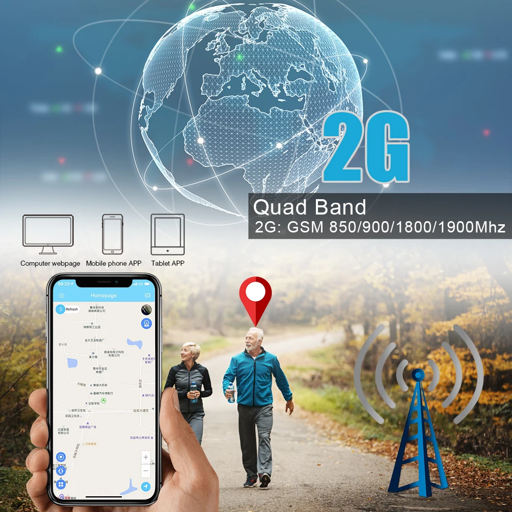 Мини gps-трекер для детей, gps сигнал SOS, голосовой монитор, ошейник для домашних животных, отслеживание в реальном времени, гео-забор, брелок