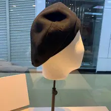 Брендовая модная шерстяная одноцветная женская осенняя и зимняя восьмиугольная шляпа художника газетчика, шапка берета