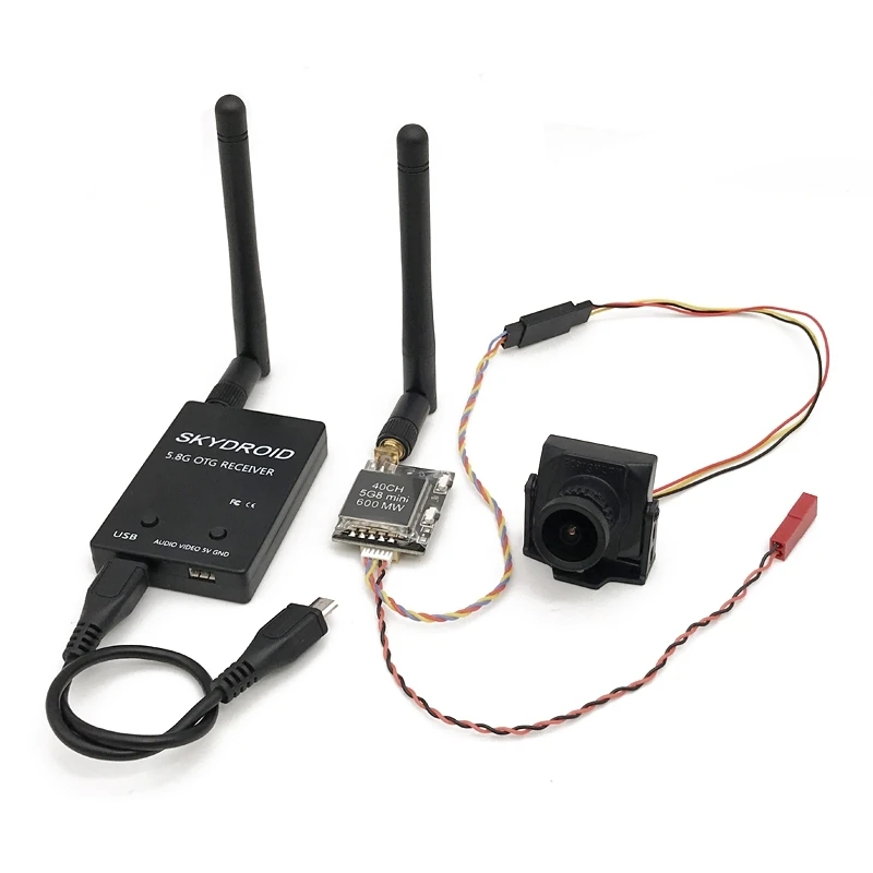 Простой в использовании 5 8G FPV UVC приемник видео Downlink OTG Android Phone + 600 мВт 40CH