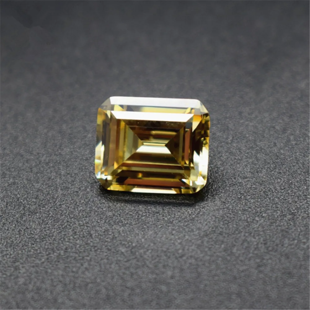 

Grade AAA Light Yellow Cubic Zirconia Rectangle Faceted Gemstone Emerald Cut Cubic Zirconia Multiple Sizes to Choose C51Z