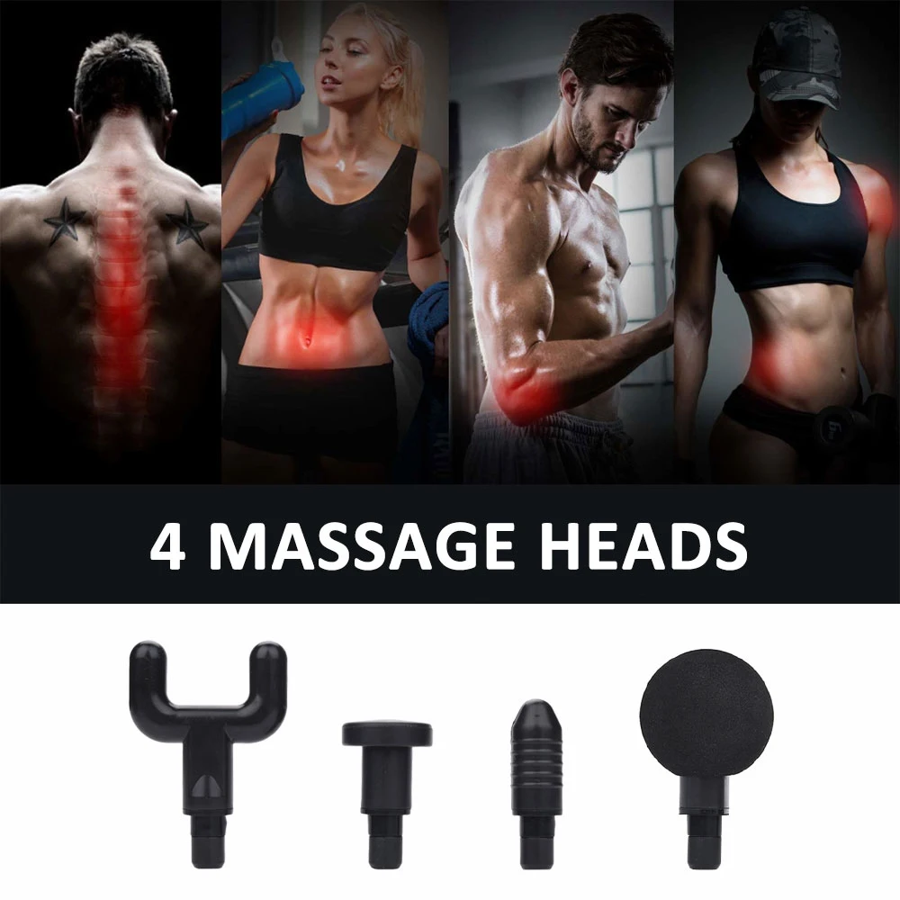 Мини массажный пистолет Карманный облегчение боли тела 4 цвета пластиковый тип c