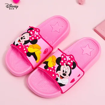 

Disney summer new Mickey slippers Spider-Man indoor non-slip home wear-resistant frozen princess children's slippers eu 24-35