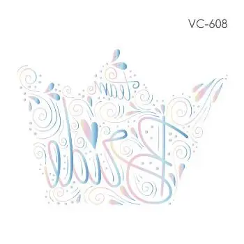 VC608 1 шт. Лазерная девичник Временные татуировки девичник вечерние надпись «Bride Tribe» быстро Исчезающие тату невесты подарок Свадебные украшения - Цвет: VC608