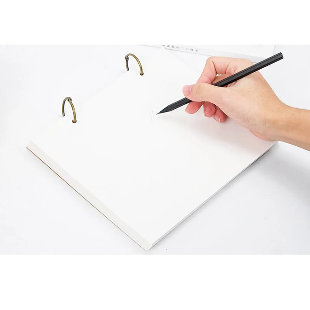 100 Sheets A4 Kraft Cover Sketchbook Drawing Sketching Paper School Stationery